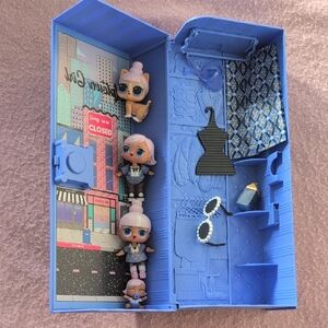 Blue Doll Storage Case